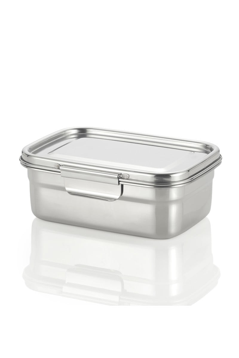 Stainless Steel Lunch Box, Bento Box - Set Of 2 - 1560 ml