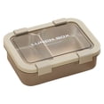 thumbnail image 1 of Stainless Steel Lunch Box,Durable 2/3 Compartment(24oz/25oz) Container with Leakproof Lids for Office Adults,Outdoor Work Picnic Travel Portable Food Storage Bentos Box,1Pc(Brown-750ml,9x6.6x2.5"), 1 of 6