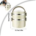 thumbnail image 1 of Stainless Steel Lunch Box Portable Stainless Steel Lunch Box Container Box Food Container, 1 of 6