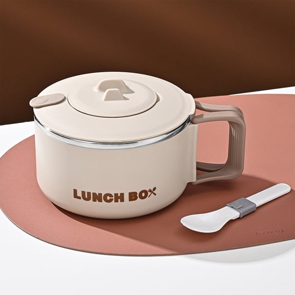 Stainless Steel Lunch Box, Reusable Insulated Food Container with Built-in Phone Stand, 1 Count, Leakproof & Temperature Control for Hot & Cold Meals, Ideal for Office, Educational, and Aestivo