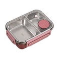 thumbnail image 1 of Stainless Steel Lunch Box,Stainless Steel Portable Leakproof Lunch Food Containers with 2/3 Compartment for Adults, BPA Free,Easy to Clean, Leak-Proof Design,for Family,Work,Picnics,Travel(Red1), 1 of 9