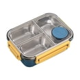 thumbnail image 1 of Stainless Steel Lunch Box,Stainless Steel Portable Leakproof Lunch Food Containers with 2/3 Compartment for Adults, BPA Free,Easy to Clean, Leak-Proof Design,for Family,Work,Picnics,Travel(Blue2), 1 of 9