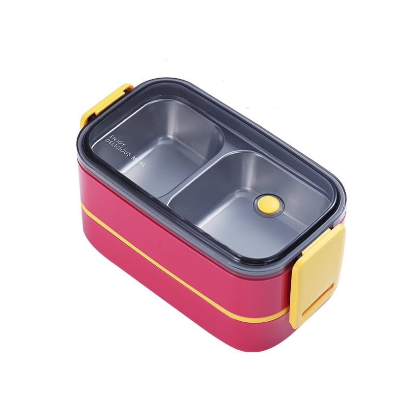 Stainless Steel Lunch Box for Adults Kids School Office 1/2 Layers