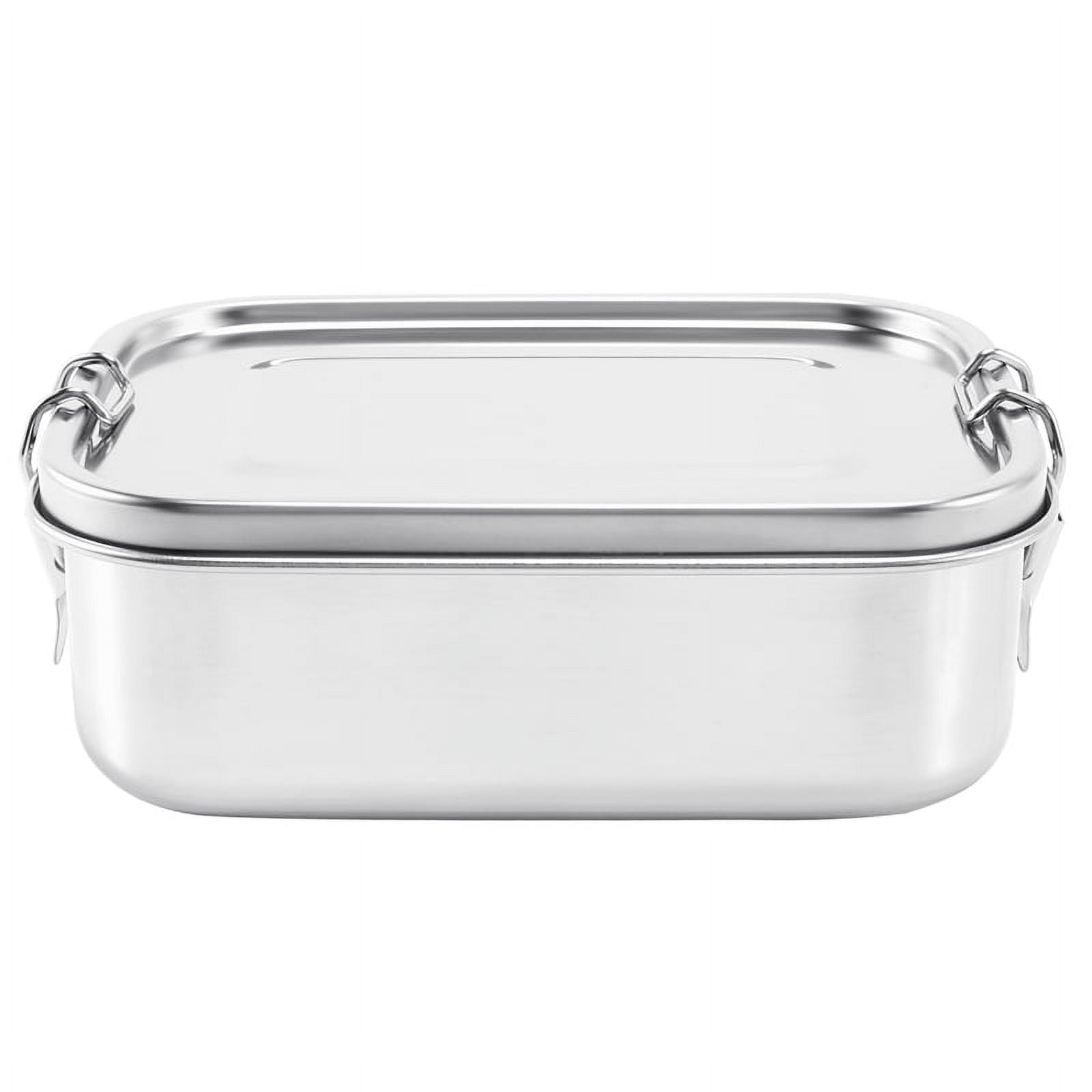 Stainless Steel Lunch Food Container with Lock Clips and Leakproof