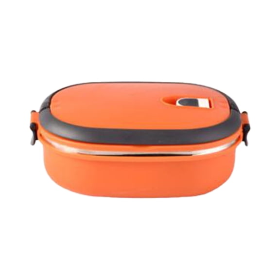 Stainless Steel Lunch for Students with Double Insulation, Rectangular Layer for All-Day Freshness