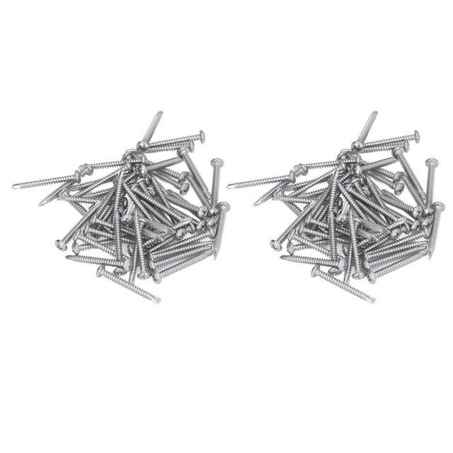 Stainless Steel M4.2x38 SelfDrilling Screws, 100 Pieces, Round Cross