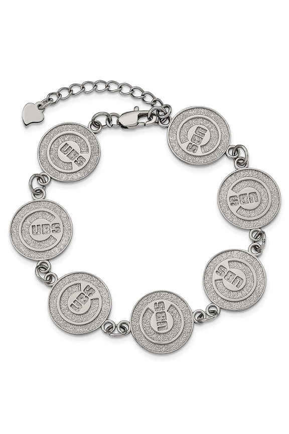 Women's Chicago Cubs Logo Bracelet with Extension