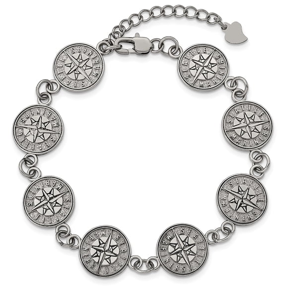 Women's Seattle Mariners Logo Bracelet with Extension