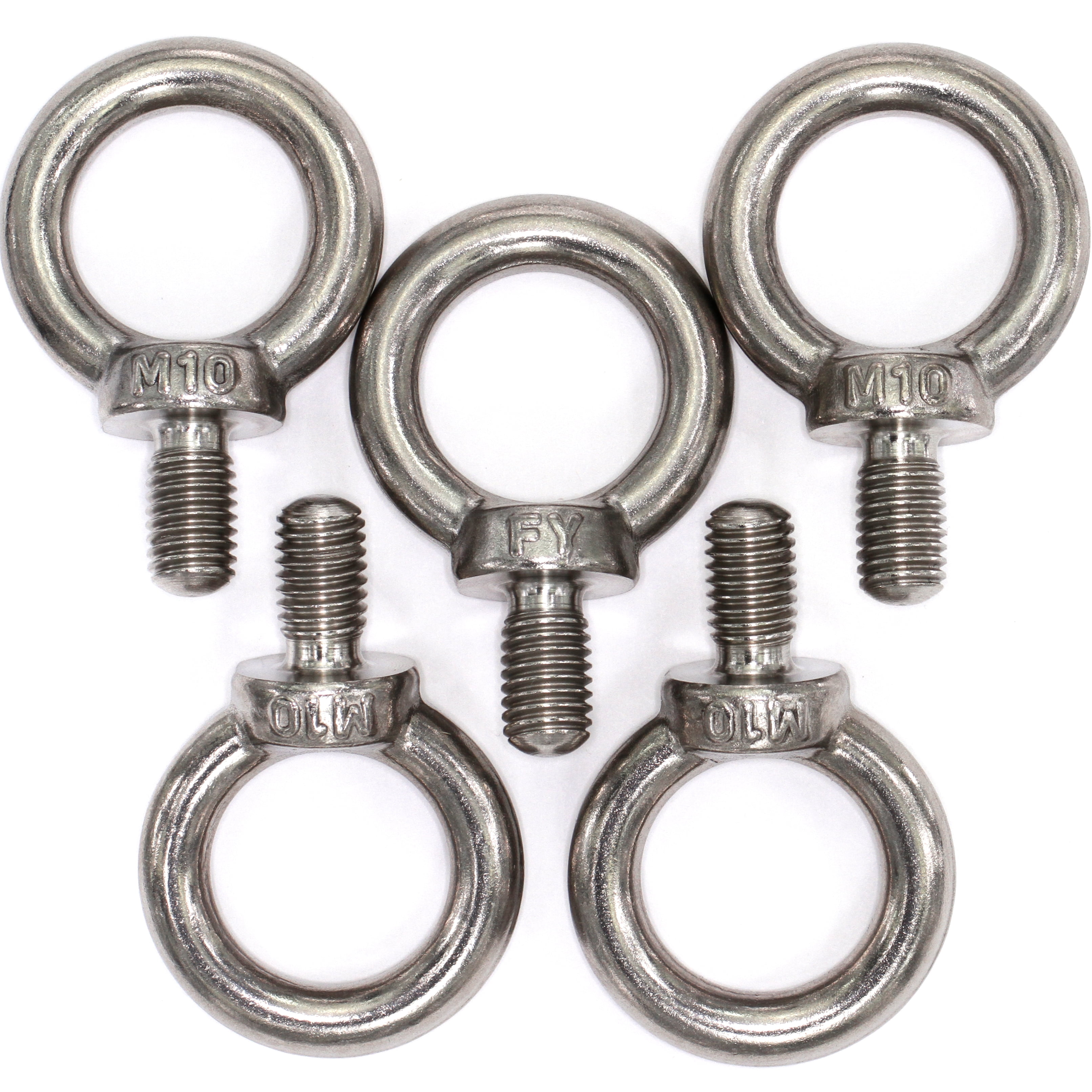 Stainless Steel Machinery Shoulder Lifting Eye Bolt (M10, 5 Items