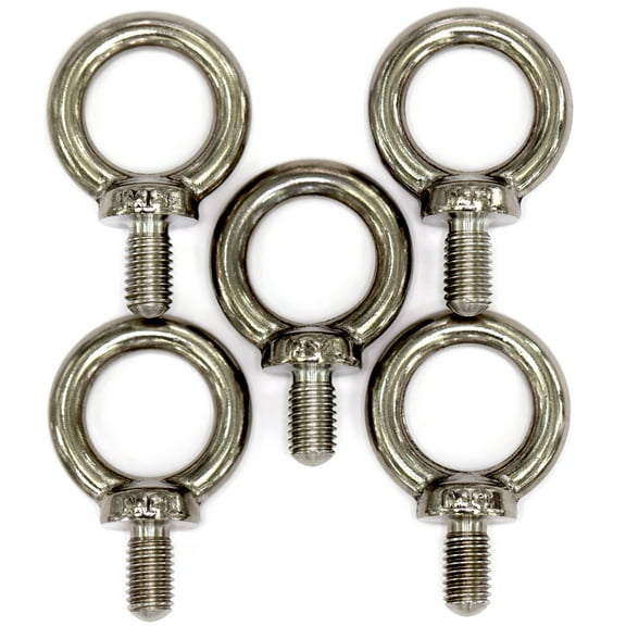 Stainless Steel Machinery Shoulder Lifting Eye Bolt (M8, 5 Items)