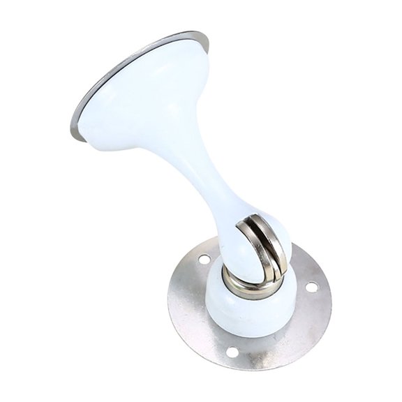 Stainless Steel Magnetic Door Stop For Floor Mount, No Drill Required Heavy Duty Door Holder For Indoor And Outdoor Use, White Finish, 144G Weight