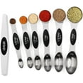 thumbnail image 1 of Stainless Steel Magnetic Measuring Spoons Set with Leveler, Stackable Metal Tablespoon Measure Spoon for Baking, Cups and Spoon Set Kitchen Gadgets Apartment Essentials Fits in Spice Jars, 1 of 8