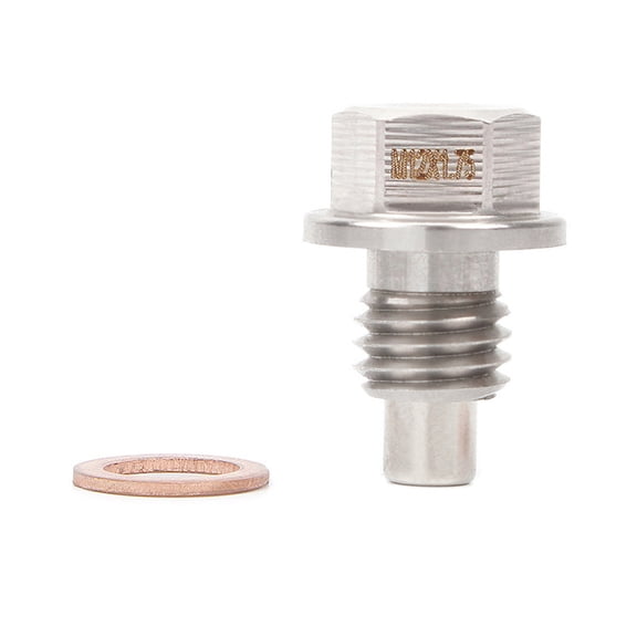 Stainless Steel Magnetic Oil Drain Plug Automobile Modification Parts Compatible with TOYOTA Engine and Transmission K-MOTOR with M12 x 1.75 Thread