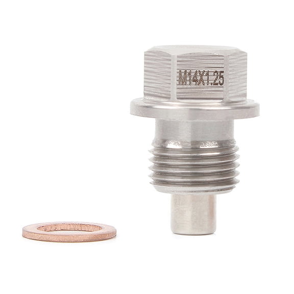 Stainless Steel Magnetic Oil Drain Plug Automobile Modification Parts Compatible with TOYOTA Engine and Transmission K-MOTOR with M14 x 1.25 Thread