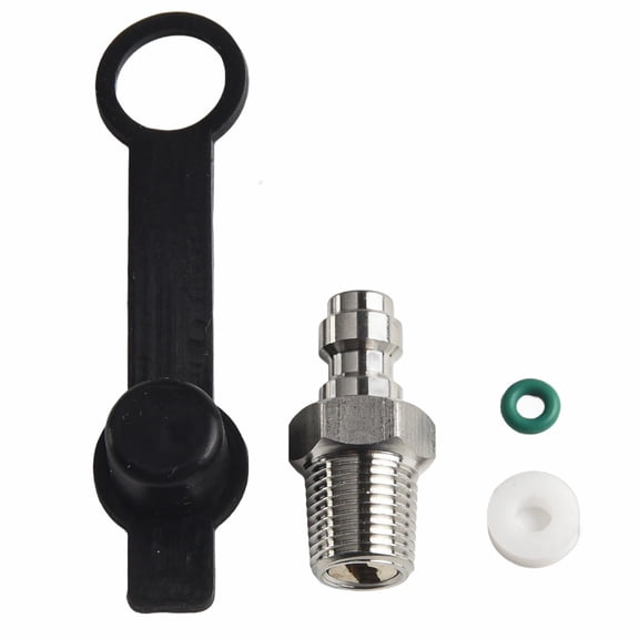 Stainless Steel Male Plug Valve Quick Connector Filling Nozzle Air Hose Fitting NPT1/8