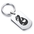 thumbnail image 1 of Stainless Steel Manaia (Guardian Spirit) Maori Symbol Dog Tag Keychain Circle Ring, 1 of 2
