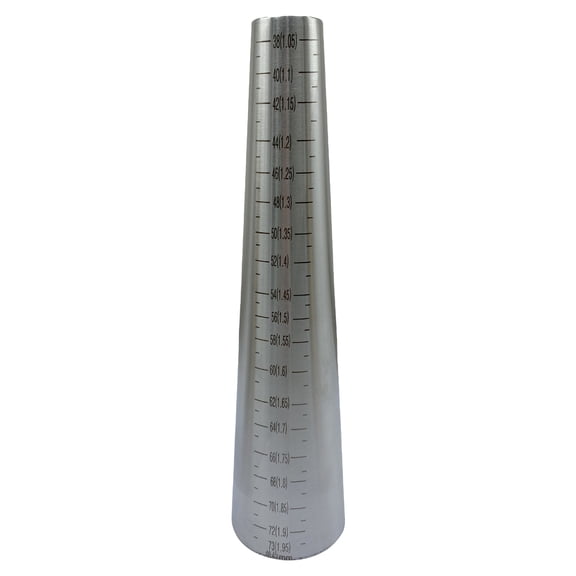 Stainless Steel Mandrel with Engraved Measurements Suitable for Professional Jewelers and Handcrafting Needs