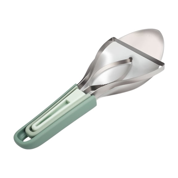 Stainless Steel Mango Slicer Cutter, Efficient Fruit Pitter Corer Peeler for Salad Making, Sharp Blade Mango Cutting Tool with Ergonomic Handle, Kitchen Utensil for Fresh Fruit Dessert Preparation