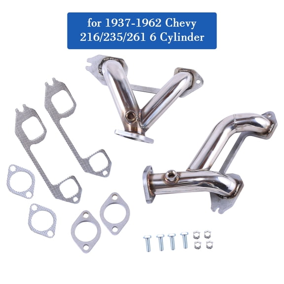Stainless Steel Manifold Headers for 1937-1962 Chevy 216/235/261 6 Cylinder