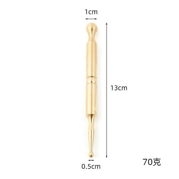 Stainless Steel Manual Acupuncture Pen Trigger Point Massager Deep Tissue Massage Tool For Body Meridian Pain Relief Health Care-Style 1 Gold
