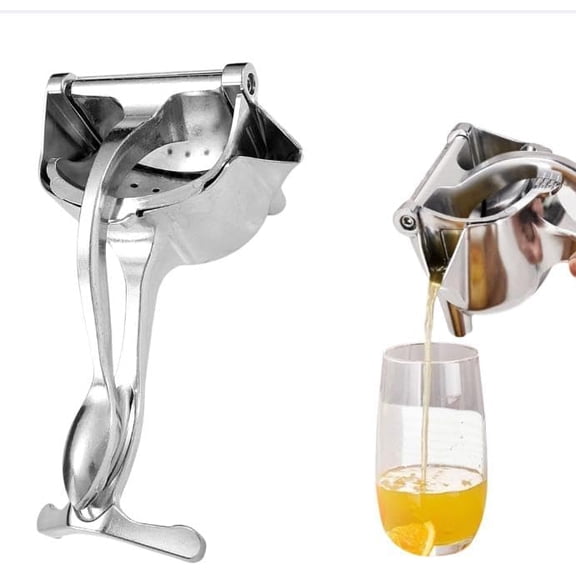 Stainless Steel Manual Citrus Juicer Press for Oranges & Lemons, Heavy Duty Hand Squeezer