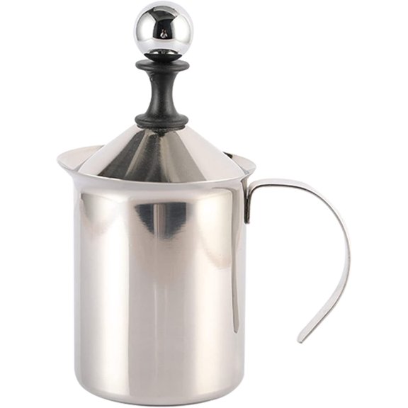 Stainless Steel Manual Cream Whipper, Handheld Egg Whisk with Lid for DIY Baking & Gift Giving