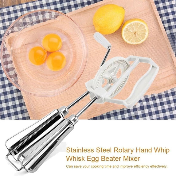 Stainless Steel Manual Egg Beater Hand Mixer Efficient Kitchen Whisk Cooking Tool