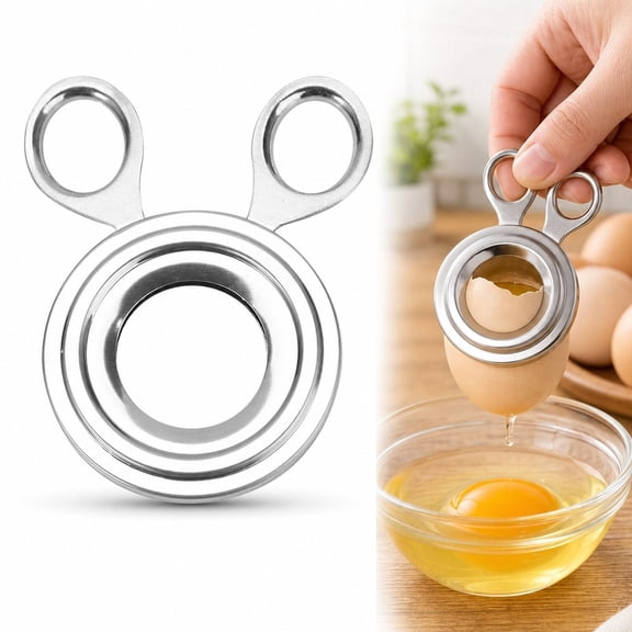 Stainless Steel Manual Egg Cracker - The Ideal Kitchen Gadget for Home and Restaurant Use, Effortlessly Breaking Perfect Eggs
