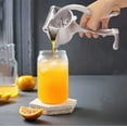 thumbnail image 1 of Stainless Steel Manual Fruit Juicer Heavy Duty Detachable Hand Press Extractor, Durable Citrus and Fruit Grinder Kitchen Gadget for Fresh Juice Making with Easy Manual Operation, AKLJWH, 1 of 6