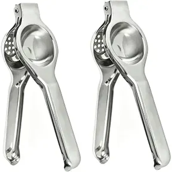 Stainless Steel Manual Juicer - Easy Squeeze Hand Juicer with Non-Slip Base & Durable Construction