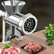 Stainless Steel Manual Meat Grinder With Tabletop Clamp - Heavy Duty Sausage Maker & Vegetable Crusher, Essential Kitchen Gadget