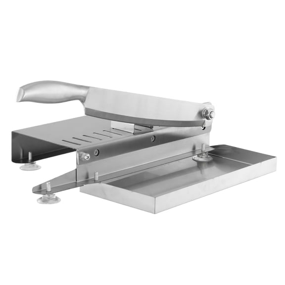 Stainless Steel Manual Meat Slicer for Home Use Frozen Meat Cutter with Heavy Duty Blade and NonSlip Base Suitable for Slicing and Chopping