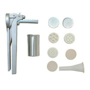 Stainless Steel Manual Noodles Maker with Molds Set for Easy Homemade Pastas Preparation Machine in Homes Kitchen
