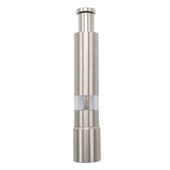 Stainless Steel Manual Pepper Grinder Spice Mill One Hand Operation Press Type