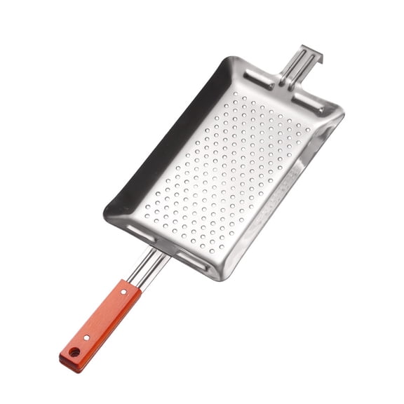 Stainless Steel Manual Spaetzle Maker with Wooden Handle, Pot-Hanging Noodle Pasta Making Tool