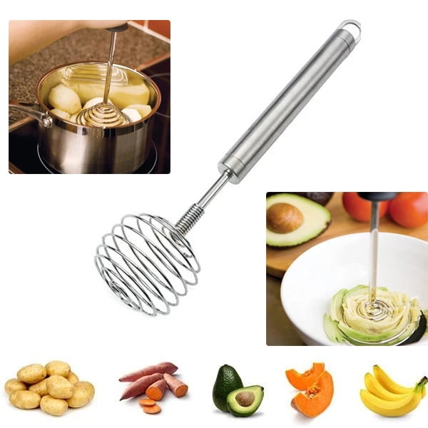 Kitchen Aid Whisk Manual Batter Stainless Steel Egg Beater With
