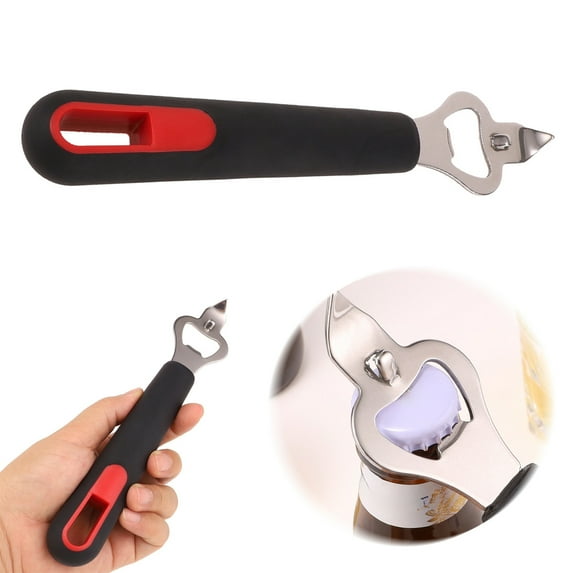 Stainless Steel Manual and Can Opener Durable Handheld Kitchen Tool for Easy Opening Caps Lids