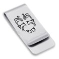thumbnail image 1 of Stainless Steel Maori Warrior Champion Classic Slim Money Clip Credit Card Holder, 1 of 2
