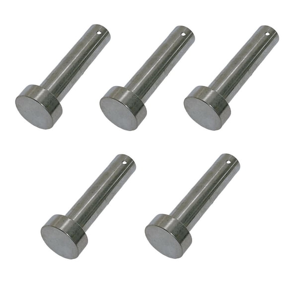 Stainless Steel Marine 7/8" Clevis Pin Round Fastener Pin Yacht Sailing 5 Pcs