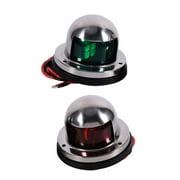 Stainless Steel Marine Navigation Lights, 12V LED Bow Lamp Pair For Boats  Yachts
