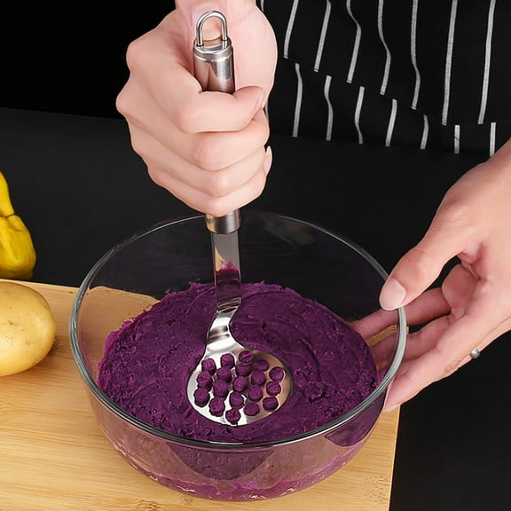 Stainless Steel Mashing Spoon Potato Masher Manual Mashed Potato Baby Food Masher Household Kitchen Tools High-quality