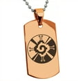 thumbnail image 1 of Stainless Steel Mayan Hunab Ku Rune Engraved Dog Tag Pendant Necklace, 1 of 1