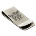thumbnail image 1 of Tioneer Stainless Steel Mayan Jaguar Rune Engraved Money Clip Holder, 1 of 1