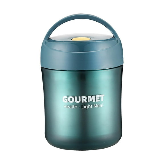 Stainless Steel Meal Prep Container 24oz, Leakproof Soup Cup with Spoon for Office & Gym Use