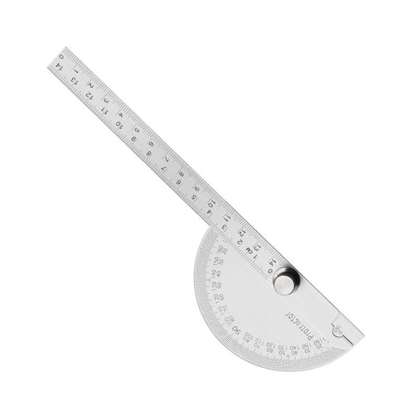 Stainless Steel Measurement 14/10cm Angles Finders Protractors for Carpenter 180 Degree Semi Circular Angles Ruler