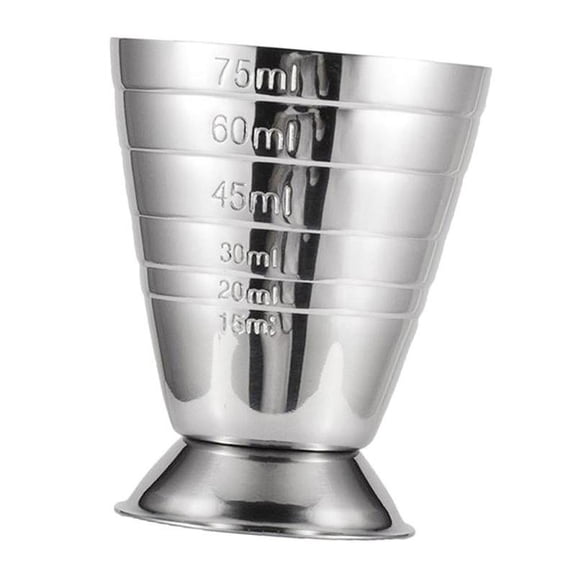 Stainless Steel Measuring Cup Liquid Mini Espresso Shot Glass Multi-purpose Measuring Spoon 15ml-75mm