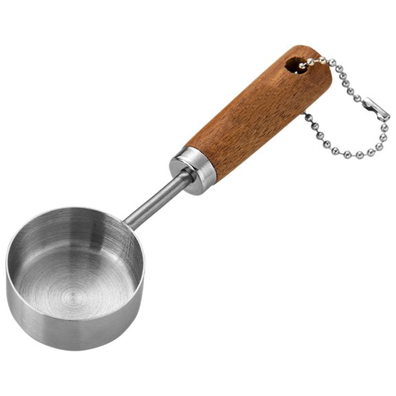 Stainless Steel Measuring Cup with Wood Handle - Baking Tool