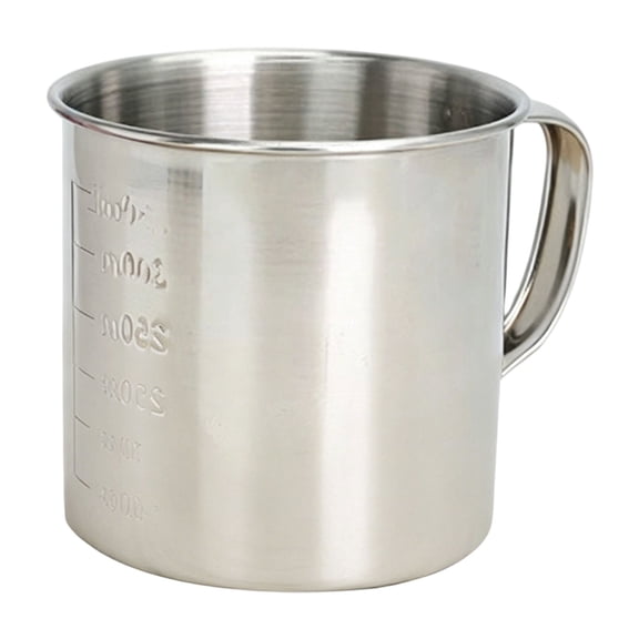 Stainless Steel Measuring Cups, QIDESHIP Multi-Function Baking Measuring Cup, Stainless Measuring Cups 120Ml /250Ml / 350Ml with Graduated Markings Kitchen for Baking and Rice Without Handles