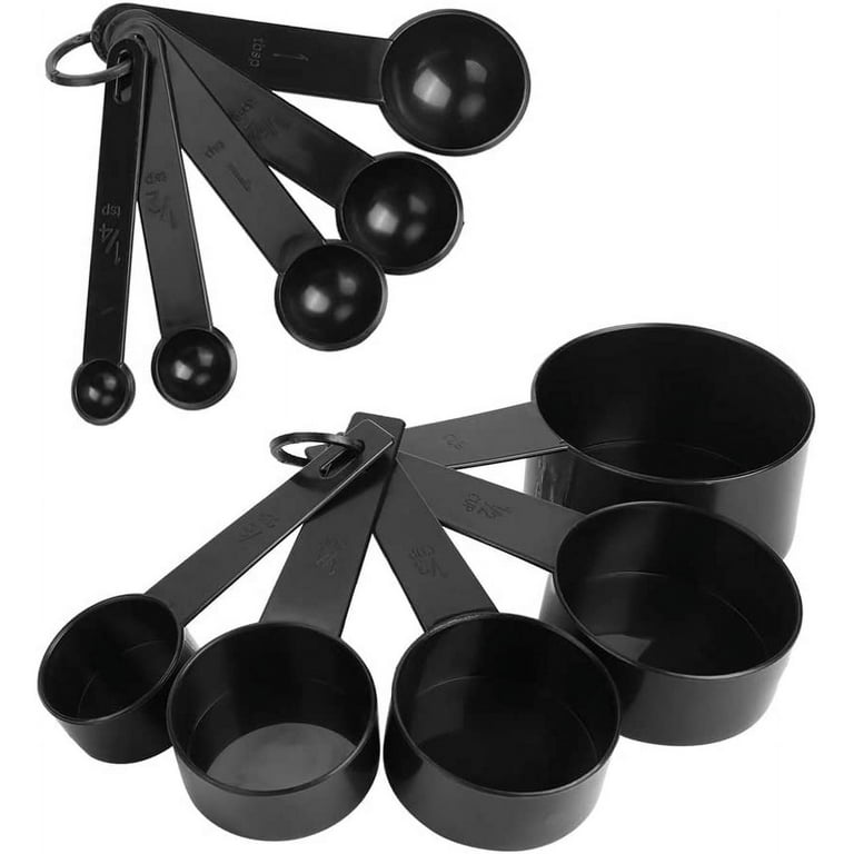 Stainless Steel Measuring Cups And Spoons Set - Heavy-Duty