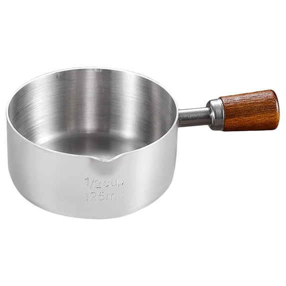 Stainless Steel Measuring Cups Spoons, Ngxiha Stainless Steak Cup Ingredient Cup Measuring Spooncup Container French Fries Tomato Spoon Kitchen Metal Measuring Cups